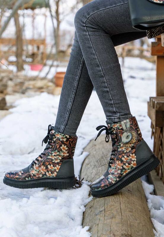 vegan leather black boots