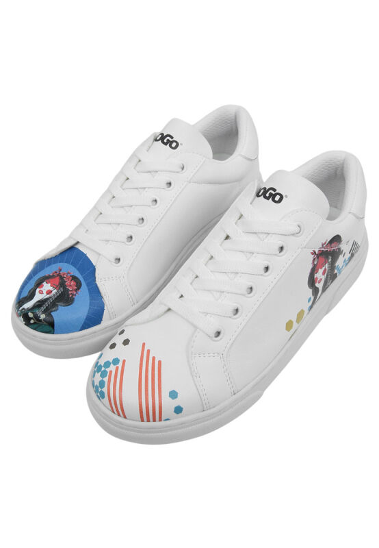 DOGO, High Top, Ace Sneakers, You're the Colour of My Life, Custom Sneakers, Bird Figured, 2024 Floral, White Sneakers